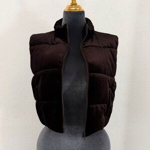 Chocolate brown vest